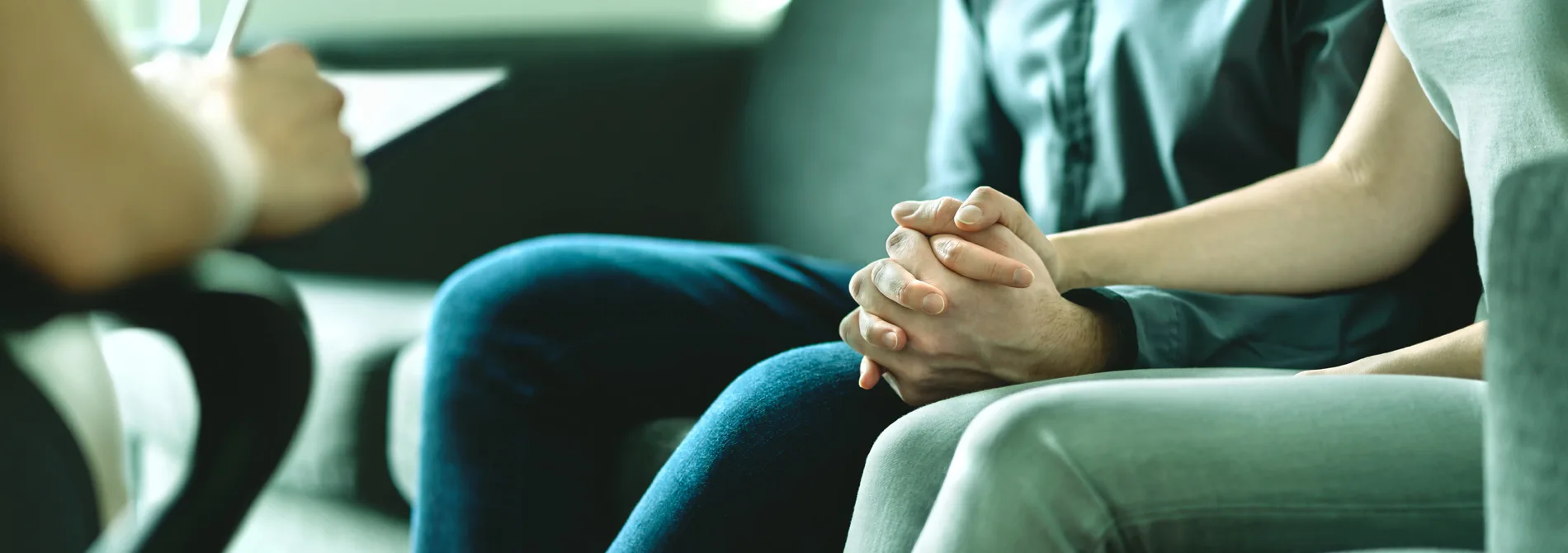 Couple in therapy session