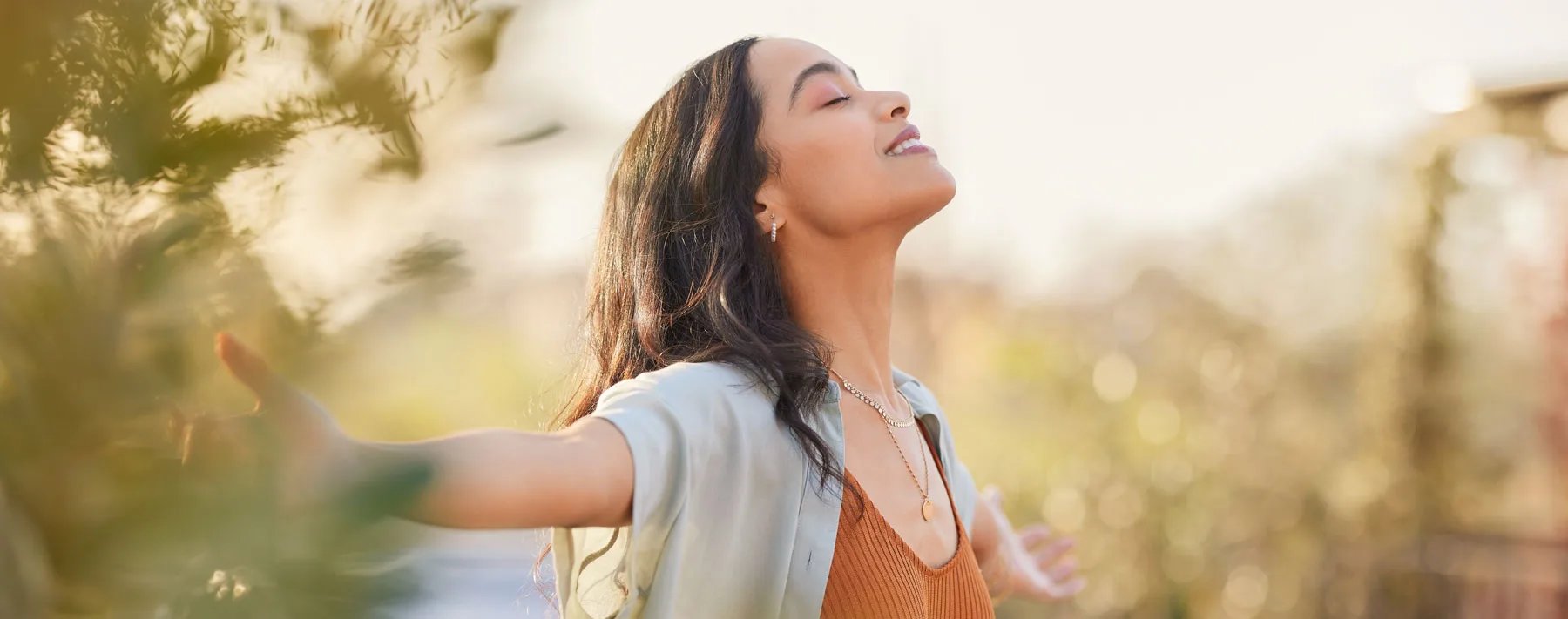 woman smiling